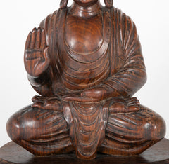 Ironwood Carved Chinese Buddha