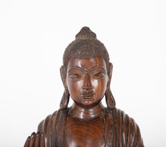 Ironwood Carved Chinese Buddha