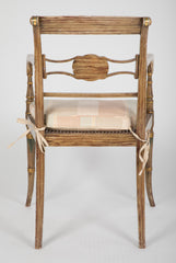 Pair of Early 19th Century English Regency Painted Armchairs
