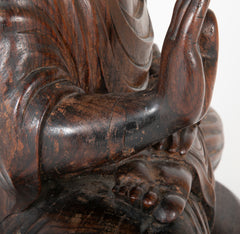 Ironwood Carved Chinese Buddha