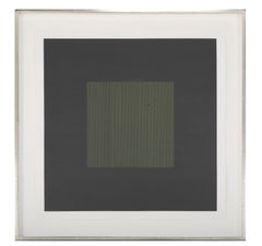 Sol Lewitt Screen Print from "Lines in 2 Directions in 5 Colors"  Black