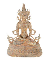 Chinese Copper Sitting Buddha