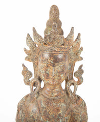 Chinese Copper Sitting Buddha