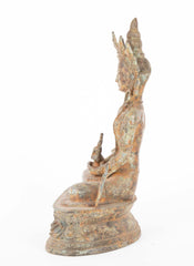 Chinese Copper Sitting Buddha