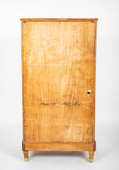 A French Burlwood Cabinet on Bronze Sabots