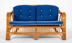 A Mid-Century French Rattan Sofa