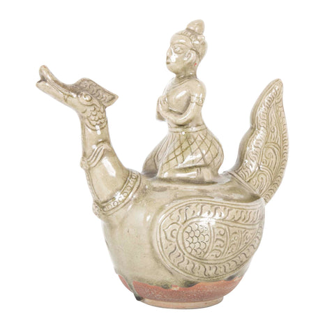 Sawangholok - Celadon Angsa Shaped (Goose) Ewer