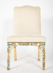 Set of 8 George III Style Dining Chairs with Paint Decorated Surfaces