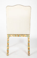 Set of 8 George III Style Dining Chairs with Paint Decorated Surfaces