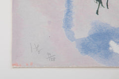 Serigraph by Helen Frankenthaler titled "Aerie". 2009
