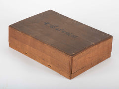 Black Lacquer Japanese Ink Stone Box in Presentation Case