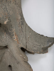 Carved and Painted Wood Architectural Element in the Form of a Mask