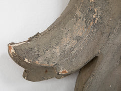 Carved and Painted Wood Architectural Element in the Form of a Mask