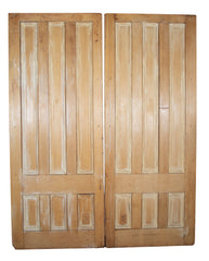 Pair of 19th Century English Limed Pine Doors