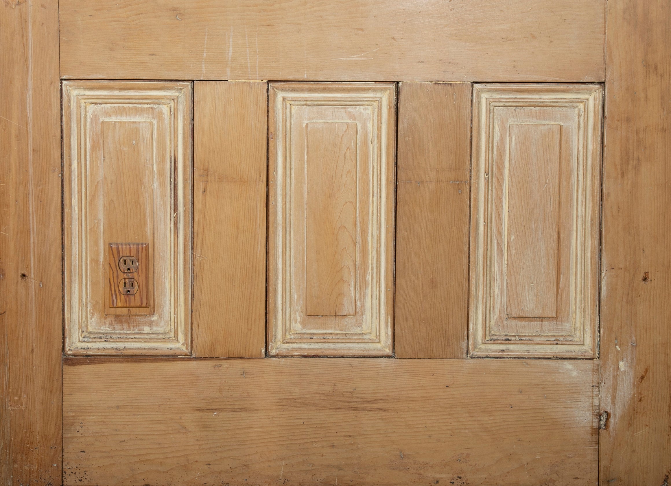 Pair of 19th Century English Limed Pine Doors