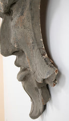 Carved and Painted Wood Architectural Element in the Form of a Mask