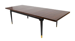 Tommi Parzinger Mahogany and Maple Dining Table for Charak Modern