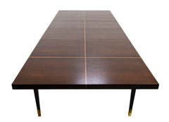 Tommi Parzinger Mahogany and Maple Dining Table for Charak Modern