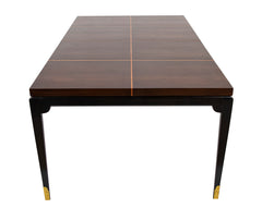 Tommi Parzinger Mahogany and Maple Dining Table for Charak Modern