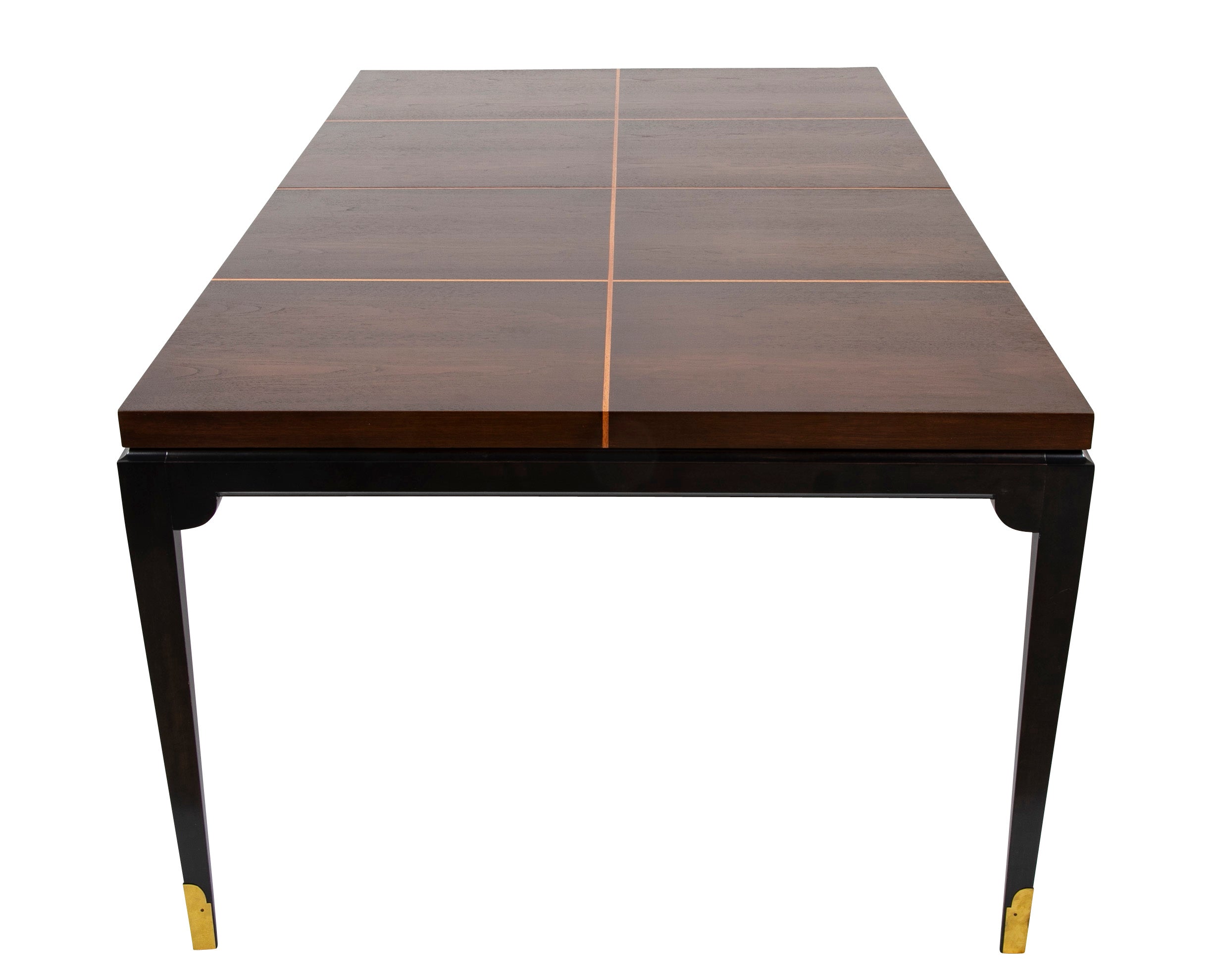 Tommi Parzinger Mahogany and Maple Dining Table for Charak Modern