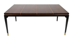 Tommi Parzinger Mahogany and Maple Dining Table for Charak Modern