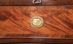 English Late Regency Carved Mahogany Chest of Drawers