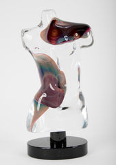 Murano  Calcedonia Glass Sculpture Signed Dino Rosin