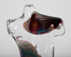 Murano  Calcedonia Glass Sculpture Signed Dino Rosin