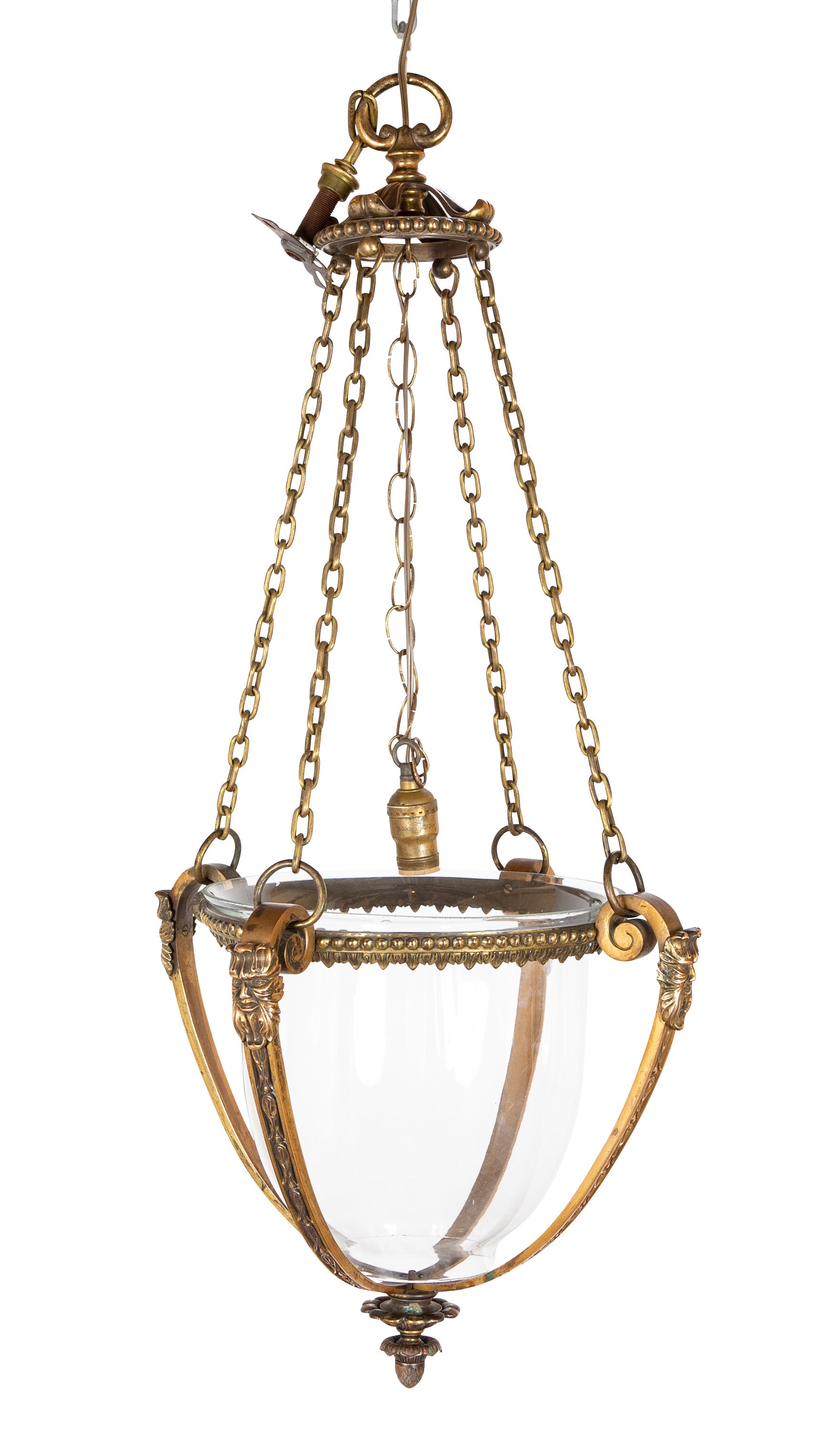 Bronze Classical "Bell Jar" Form Lantern