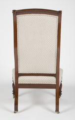 Matched Pair of Early Louis Philippe Mahogany Slipper Chairs