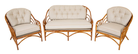 A Five Piece French Suite of Bamboo Furniture