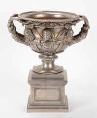 Unusual Version of the Warwick Vase in Steel