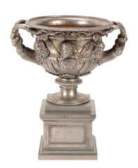 Unusual Version of the Warwick Vase in Steel