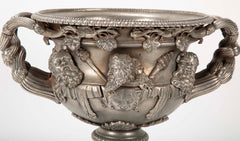 Unusual Version of the Warwick Vase in Steel