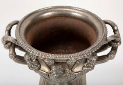 Unusual Version of the Warwick Vase in Steel