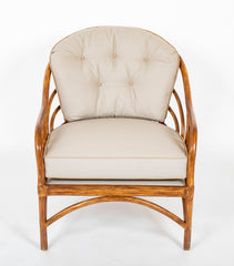 A Five Piece French Suite of Bamboo Furniture