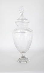 Three Very Large Apothecary Jars Possibly Baccarat