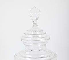 Three Very Large Apothecary Jars Possibly Baccarat
