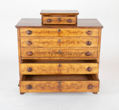 American Lift-Top Blanket Chest in Pine with Yellow & Brown Grained Finish