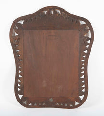 Signed Jansen Carved Gilt Feather Fantasy Mirror