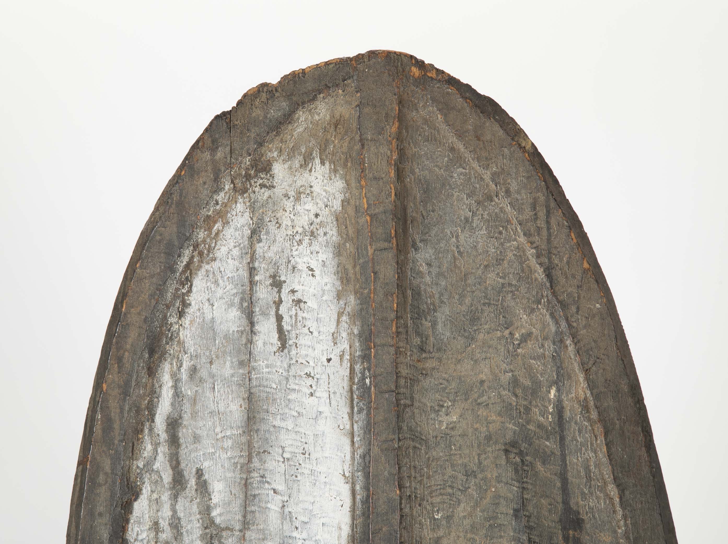 Western Mongo Shield from The Democratic Republic of Congo on Bronze Stand