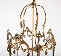 Bronze Five Sided Neo-Classic Form Lantern