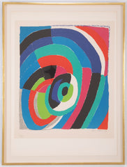 "L'oeil" Lithograph in Colors by Sonia Delaunay