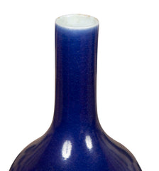 Chinese Cobalt Blue Monochrome Vase