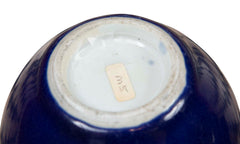 Chinese Cobalt Blue Monochrome Vase