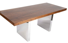 Rosewood and Chrome Executive Desk by Roger Sprunger for Dunbar