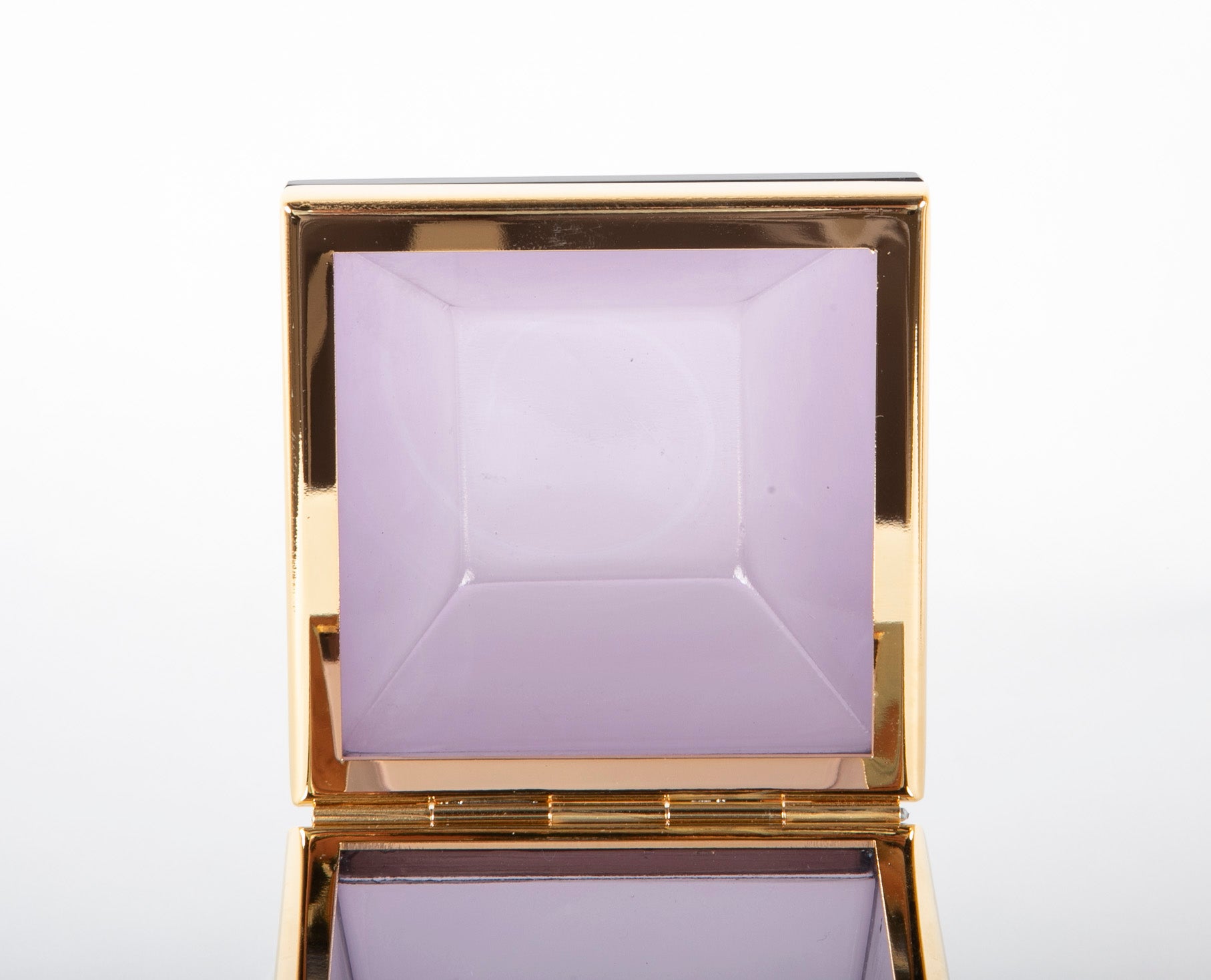 A French Amethyst Color Glass Box
