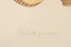 La Roche Laffitte Handpainted Fish on Silk