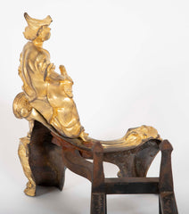 Marvelous Pair of Louis XV D'ore Bronze Chenets/Andirons