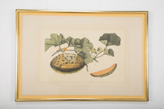 Set of Six La Roche Laffitte Handpainted Vegetables on Silk